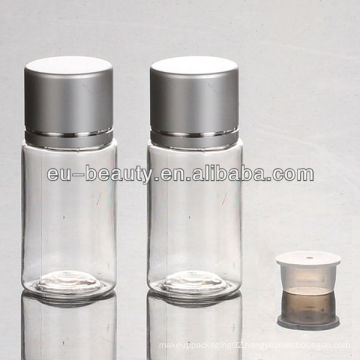 10ml transparent PET plastic bottle with aluminium cap